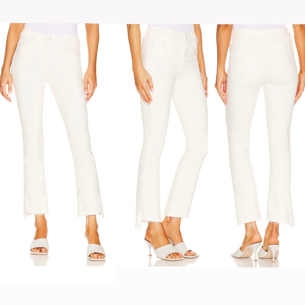 MOTHER The Insider Crop Step Fray Jeans So Far Gone